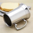 Customized Double Layer Stainless Steel Pouring Beer Mug | https://www.bestnamebadges.com