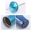 16oz Stainless Steel Rainbow Color Water Mug W/ Straw | https://www.bestnamebadges.com