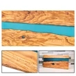 Clearance! Olive Wood & Blue Resin Serving Cutting Board | https://www.bestnamebadges.com