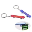 Customized Skateboard Shaped Metal Key Chain Bottle Opener | https://www.bestnamebadges.com