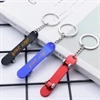 Customized Skateboard Shaped Metal Key Chain Bottle Opener | https://www.bestnamebadges.com