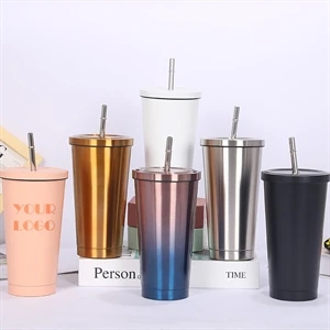 16oz Stainless Steel Double Layer Vacuum Pipette Cup