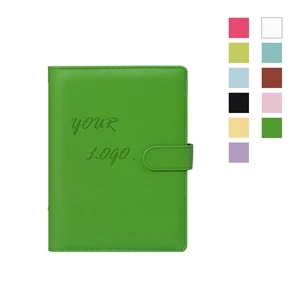 PU Leather Macarone Color Loose-leaf Notebook