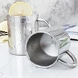 7 3/8oz Stainless Steel Coffee Mug | https://www.bestnamebadges.com