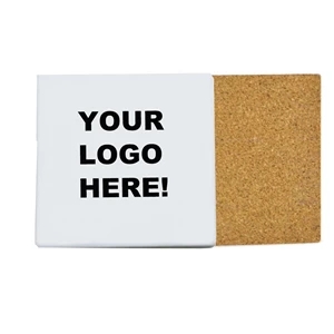 MOQ 10 Square Ceramic Coaster