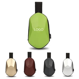 Waterproof Single Shoulder Bag with USB Charging Port