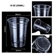 16 Oz Plastic Disposable Pet Clear Water Party Cups | https://www.bestnamebadges.com