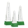 Master Obelisk on Base - Green | https://www.bestnamebadges.com