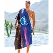40"x 75" Sublimated Microfiber Sand Proof Beach Towel | https://www.bestnamebadges.com