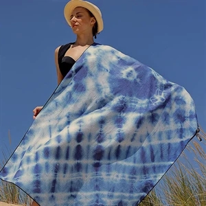 King size Sublimated Waffle Microfiber Beach Towels | https://www.bestnamebadges.com