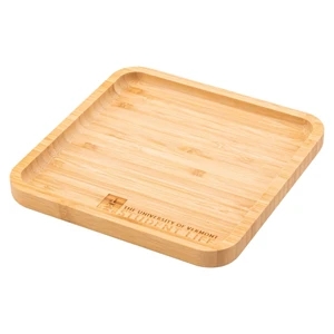 Square Bamboo Serving Tray | https://www.bestnamebadges.com