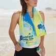 15"x 25" Sublimated Microfiber Terry Rally Towel | https://www.bestnamebadges.com