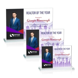 Composite Horizontal VividPrint™ Award - Black | https://www.bestnamebadges.com