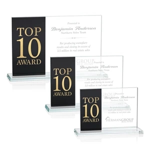 Composite Horizontal Award - Black | https://www.bestnamebadges.com
