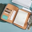 A5 PU Leather Zipper Bag Loose-leaf Notebook | https://www.bestnamebadges.com