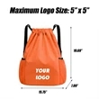 Drawstring Backpack with Mesh Pockets | https://www.bestnamebadges.com