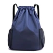 Drawstring Backpack with Mesh Pockets | https://www.bestnamebadges.com