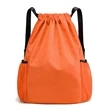 Drawstring Backpack with Mesh Pockets | https://www.bestnamebadges.com