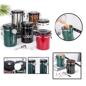 Airtight Stainless Coffee Canister Food Storage Container