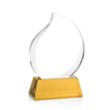 Preswick Flame Award on Base | https://www.bestnamebadges.com