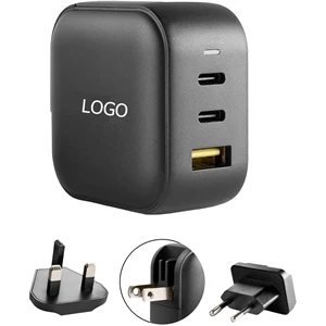 3-Port Wall Charger Usb-C Fast Charging Adapter