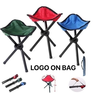 Large Portable Triangle Stool Chair With Carrying Bag