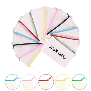 Zippered Canvas Pencil Case