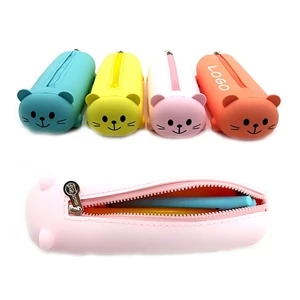 Candy Color Silicone Pen Case