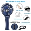 Portable Handheld Misting Fan With 7 Colorful Nightlight | https://www.bestnamebadges.com