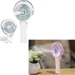 Portable Handheld Misting Fan With 7 Colorful Nightlight | https://www.bestnamebadges.com