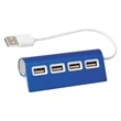 4-Port Aluminum Wave Usb Hub | https://www.bestnamebadges.com