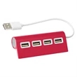 4-Port Aluminum Wave Usb Hub | https://www.bestnamebadges.com