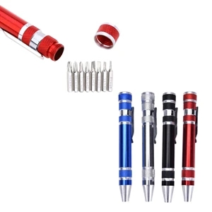8 In 1 Aluminum Pen-Style Tool Kit | https://www.bestnamebadges.com