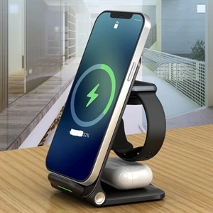 Folding 3 In 1 Wireless Charger | https://www.bestnamebadges.com
