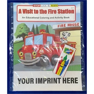 A Visit to the Fire Station Coloring Activity Book Fun Pack