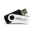 Quick Ship USB Flash Drives Rotating Swivel Pen Drive | https://www.bestnamebadges.com