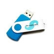 Quick Ship USB Flash Drives Rotating Swivel Pen Drive | https://www.bestnamebadges.com