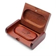 Wooden USB Flash Drive with Magnetic Cap | https://www.bestnamebadges.com