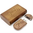 Wooden USB Flash Drive with Magnetic Cap | https://www.bestnamebadges.com