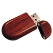 Wooden USB Flash Drive with Magnetic Cap | https://www.bestnamebadges.com