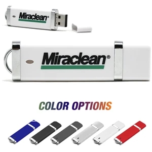 Acadia Slim plastic USB drive | https://www.bestnamebadges.com