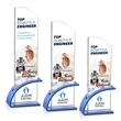 Barton VividPrint™ Award - Blue | https://www.bestnamebadges.com