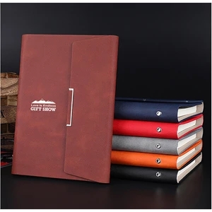 Personalized A5 Pu Leather Binder Notebook | https://www.bestnamebadges.com