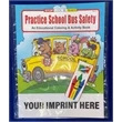 Practice School Bus Safety Coloring Book Fun Pack | https://www.bestnamebadges.com