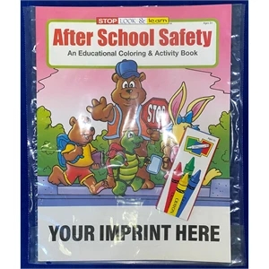 After School Safety Coloring and Activity Book Fun Pack