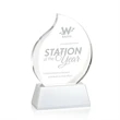 Preswick Flame Award on Base | https://www.bestnamebadges.com