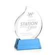Preswick Flame Award on Base | https://www.bestnamebadges.com