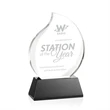 Preswick Flame Award on Base | https://www.bestnamebadges.com