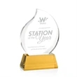 Preswick Flame Award on Base | https://www.bestnamebadges.com