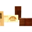 Rectangular Wooden USB Flash Drives with Magnetic Closure | https://www.bestnamebadges.com